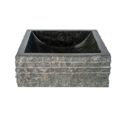 VIERKANTEN WASKOM ALUR KUIPVORMIG - 40X40X15CM