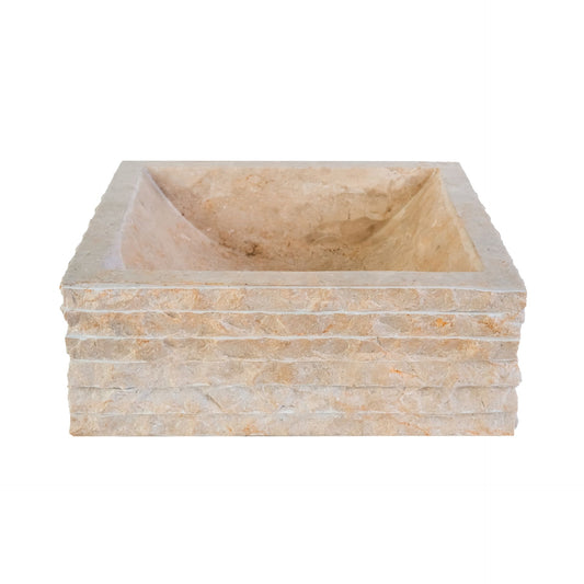 VIERKANTEN WASKOM ALUR KUIPVORMIG - 40X40X15CM